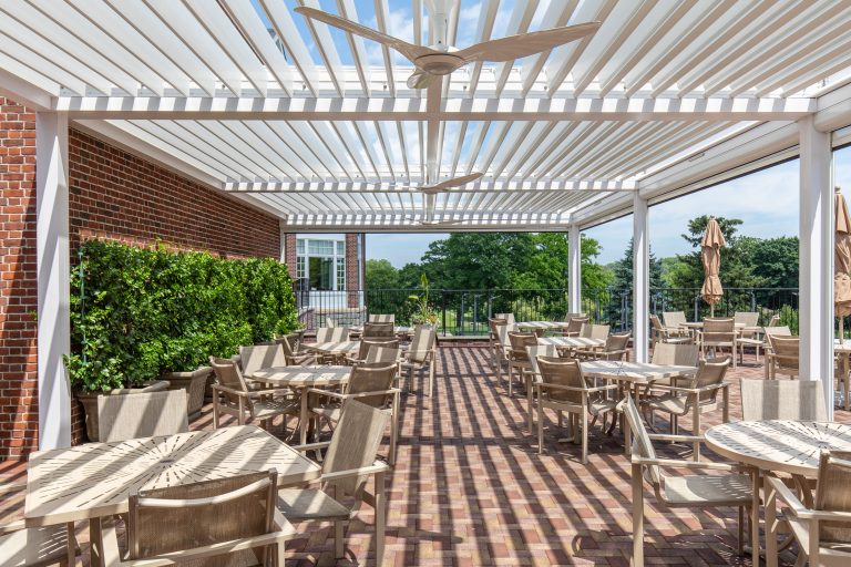 Commercial outdoor structure by Cabana Theory — restaurant and hospitality shade