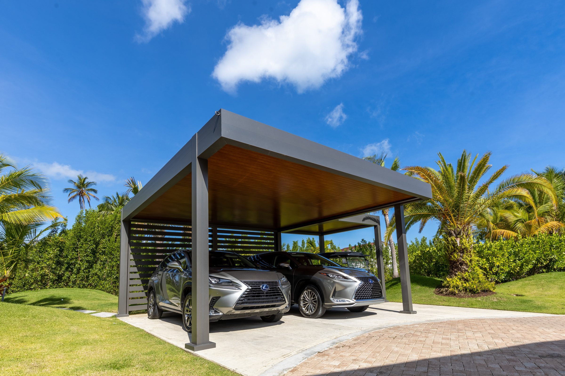 Aluminum carport installation - Cabana Theory
